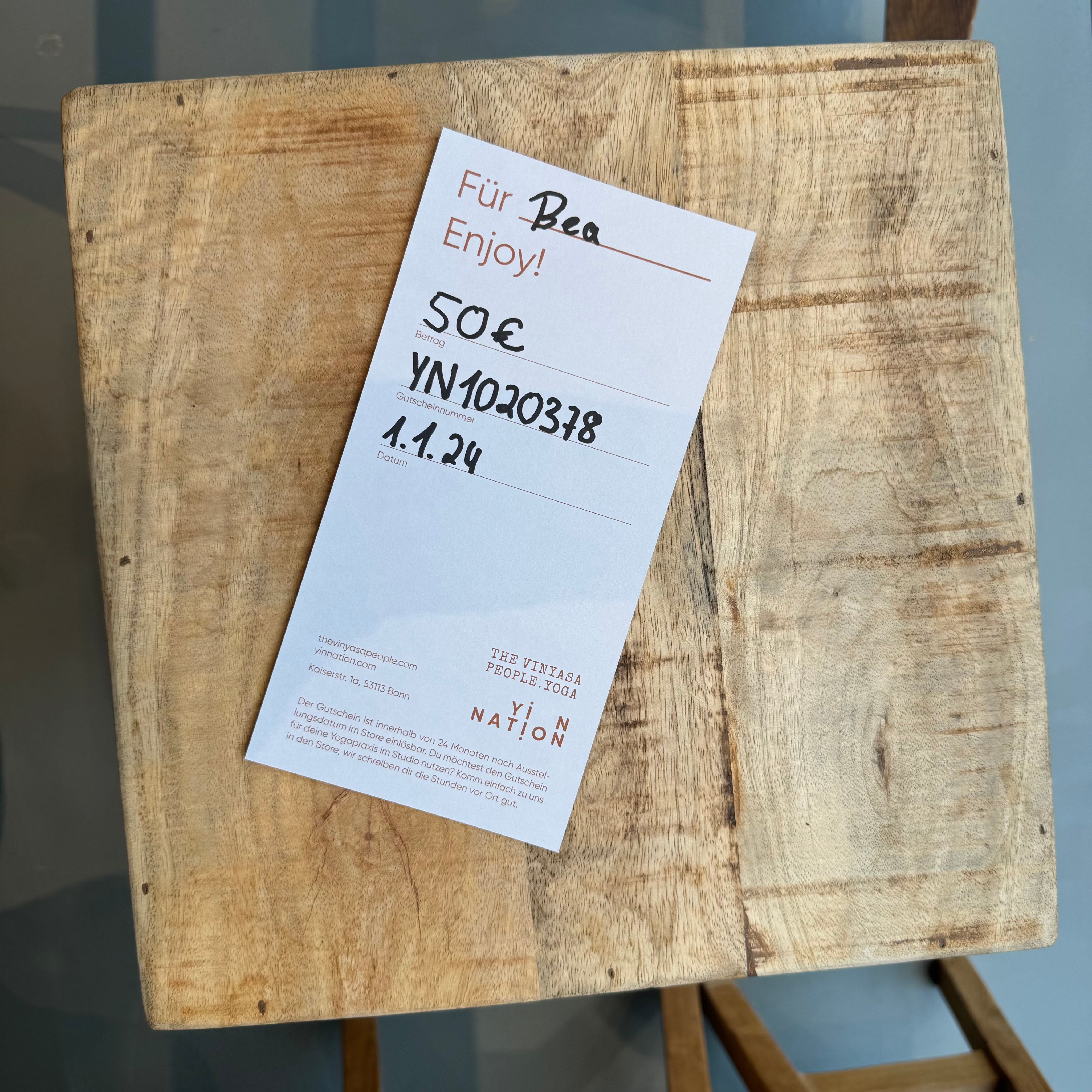 50 EUR In-Store Gutschein