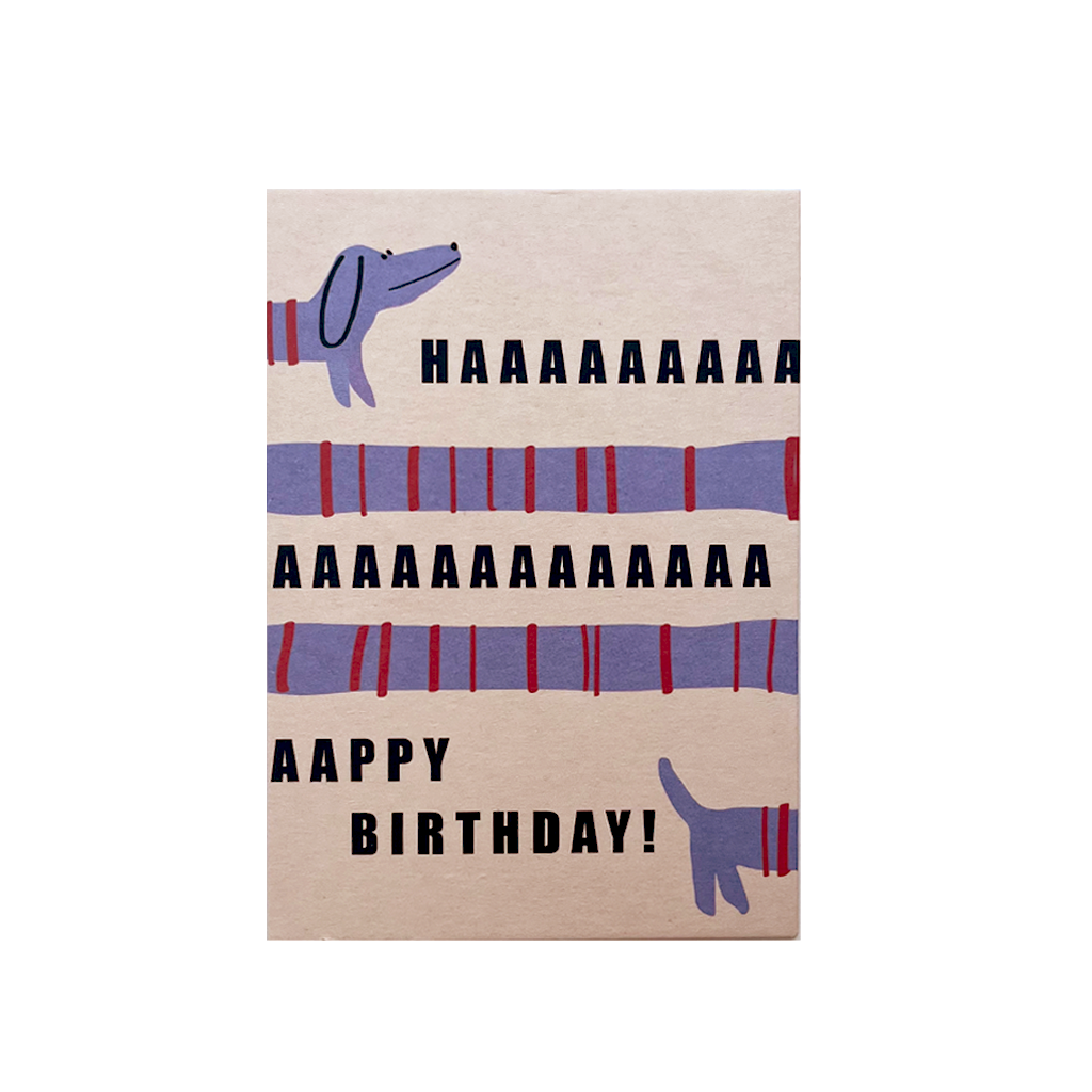 Postkarte Haaappy Birthday