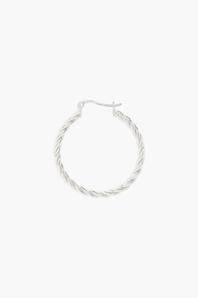 Wildthings Collectables Ohrringe Twisted Hoop Silber