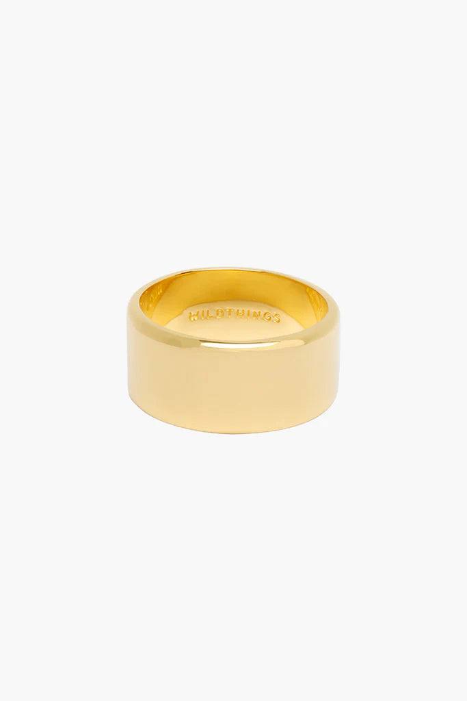 Wildthings Collectables Ring Wide Band Gold