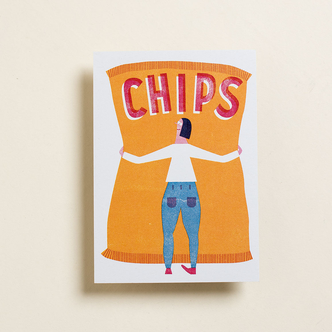 Postkarte Chips