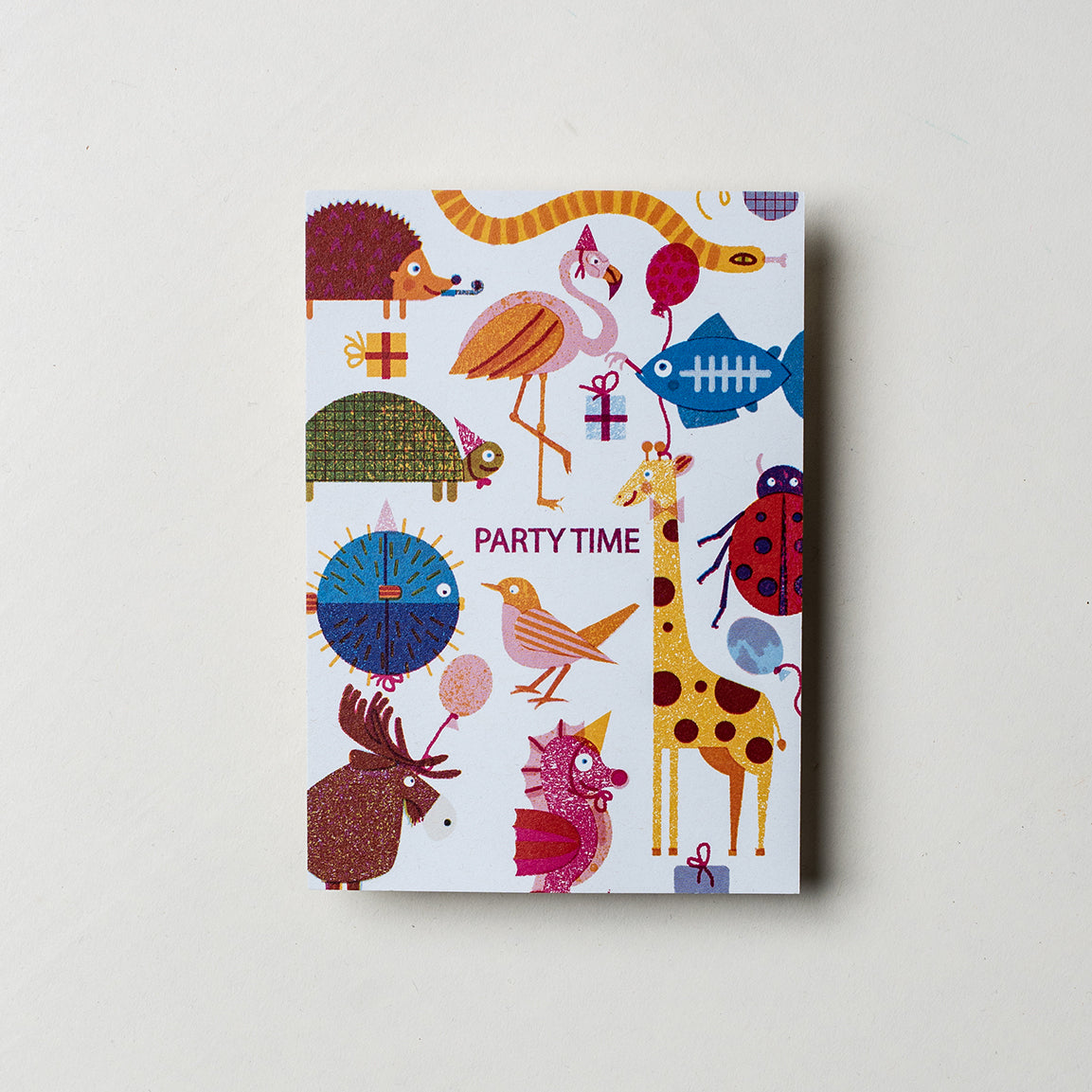 Postkarte Partytime Animals