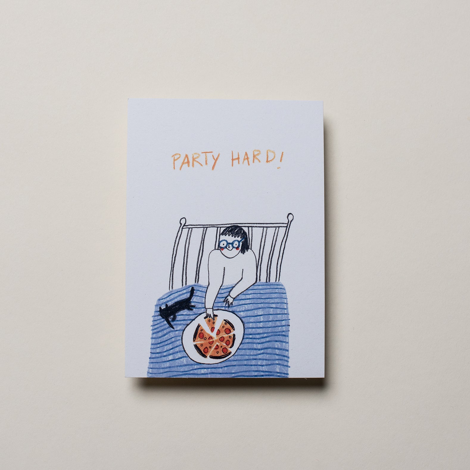 Postkarte Party Hard